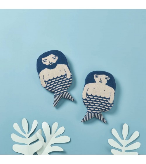 Hot water bottle and knitted wool cover - Merman Donna Wilson best luxury cool nice cute portable