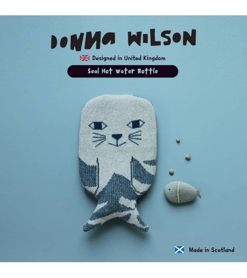 Borsa per acqua calda con fodera in lana - Foca Donna Wilson simpatiche divertente migliore