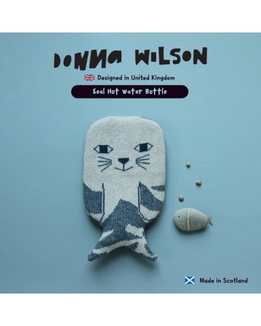 Borsa per acqua calda con fodera in lana - Foca Donna Wilson simpatiche divertente migliore