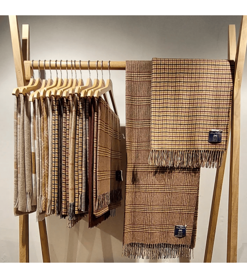 FELTON XXL - Grande echarpe en laine merinos Bronte by Moon luxe pour femme homme Suisse Kitatori