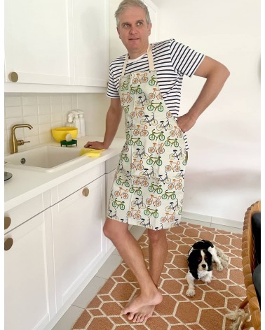 Kitchen Apron - Bicycle Plewsy kitchen cooking women funny cute bbq aprons for men