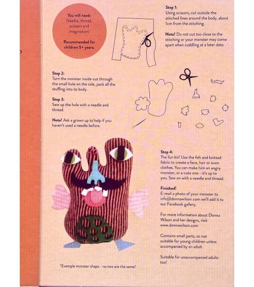 Make your own monster kit Donna Wilson original gift idea for a birth