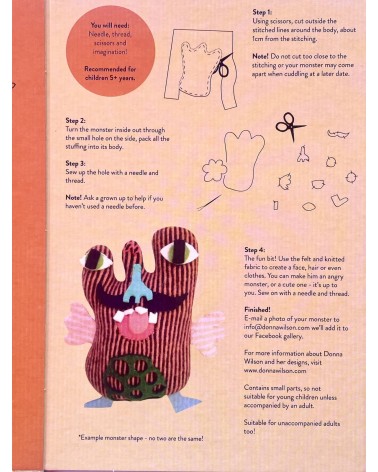 Kit per creare il tuo mostro Donna Wilson Peluche e doudou per neonati idee regalo