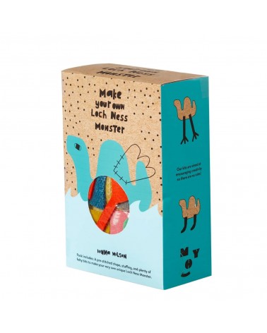 Make your own Loch Ness monster kit Donna Wilson original gift idea for a birth