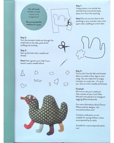 Make your own Loch Ness monster kit Donna Wilson original gift idea for a birth