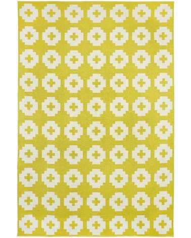 Tapis Vinyle - FLOWER Sun Brita Sweden tapis scandinave en vinyle lavable en machine de cuisine exterieur salon couloir