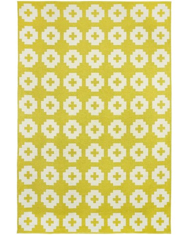 Vinyl Teppich - FLOWER Sun Brita Sweden küchenteppich küchenläufer waschbar waschbarer outdoor teppich Teppichläufer balkon