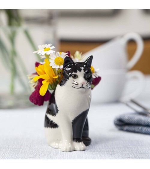 Barney - Mini vaso per fiori Gatto Quail Ceramics vasi eleganti per interni per fiori decorativi design kitatori svizzera