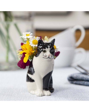 Barney - Mini vase à fleurs Chat Quail Ceramics design fleur décoratif original kitatori suisse
