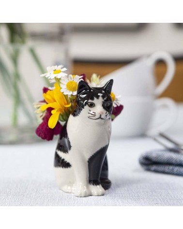 Barney - Mini vaso per fiori Gatto Quail Ceramics vasi eleganti per interni per fiori decorativi design kitatori svizzera