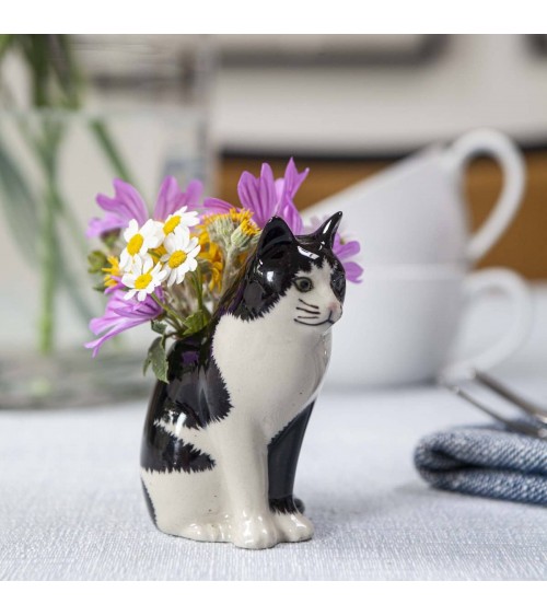Barney - Mini vaso per fiori Gatto Quail Ceramics vasi eleganti per interni per fiori decorativi design kitatori svizzera