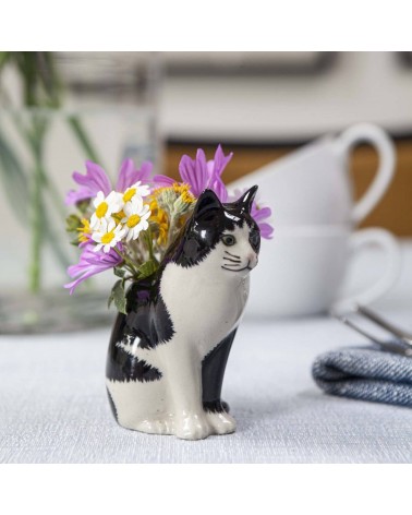 Barney - Mini vaso per fiori Gatto Quail Ceramics vasi eleganti per interni per fiori decorativi design kitatori svizzera