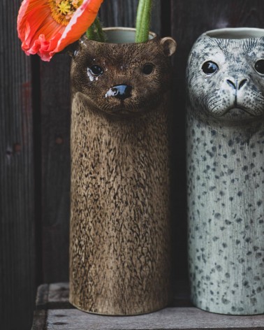 Foca di porto - Grande vaso per fiori Quail Ceramics vasi eleganti per interni per fiori decorativi design kitatori svizzera
