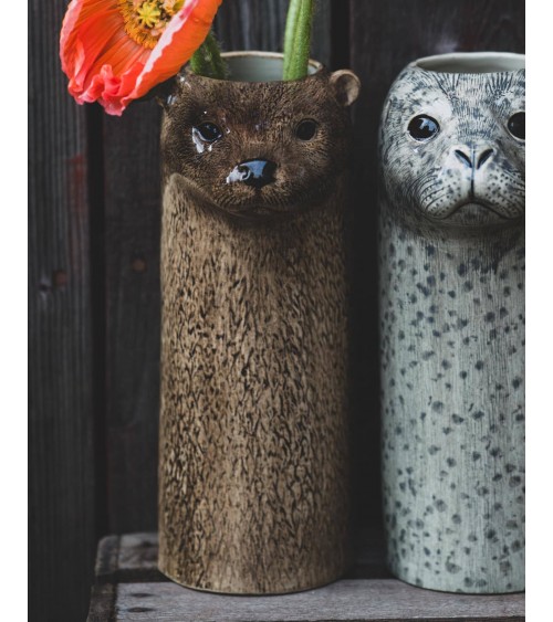 Lontra - Grande vaso per fiori Quail Ceramics vasi eleganti per interni per fiori decorativi design kitatori svizzera