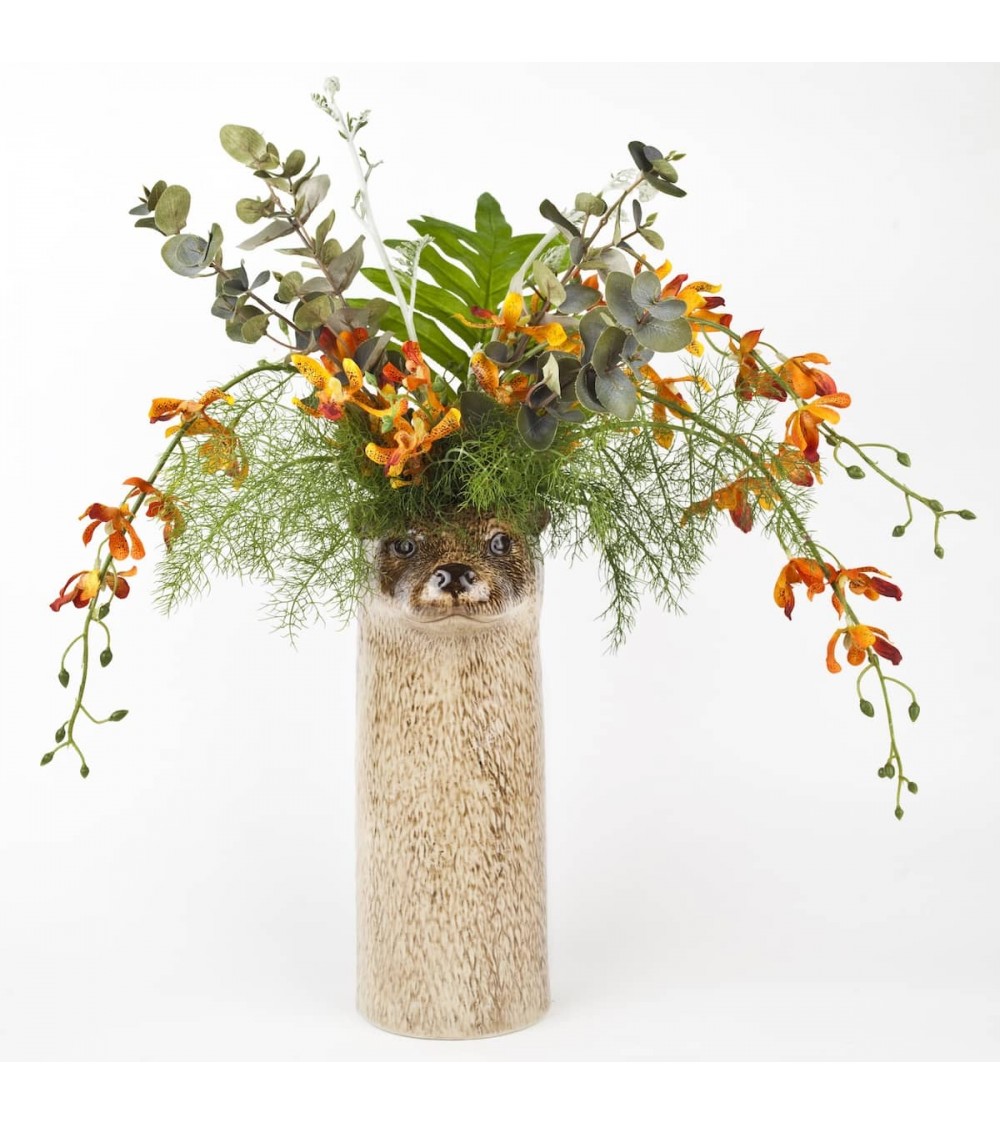 Lontra - Grande vaso per fiori Quail Ceramics vasi eleganti per interni per fiori decorativi design kitatori svizzera