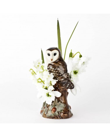Chouette Effraie - Mini vase à fleurs Quail Ceramics design fleur décoratif original kitatori suisse
