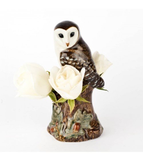 Barn Owl - Mini flower vase Quail Ceramics table flower living room vase kitatori switzerland