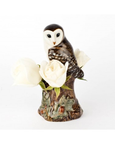 Barn Owl - Mini flower vase Quail Ceramics table flower living room vase kitatori switzerland
