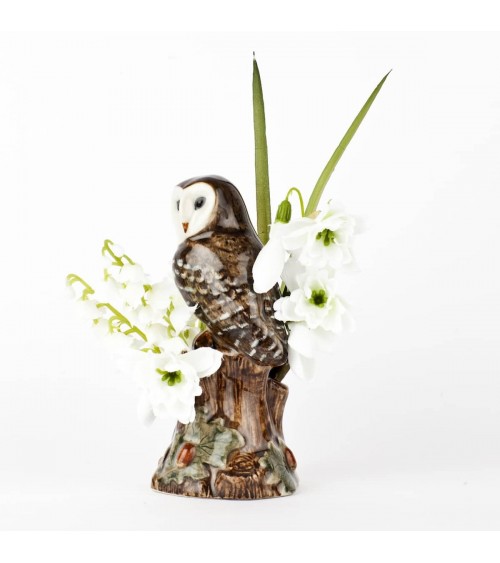 Barn Owl - Mini flower vase Quail Ceramics table flower living room vase kitatori switzerland