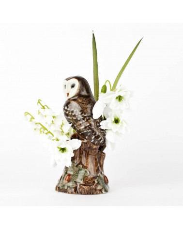 Barn Owl - Mini flower vase Quail Ceramics table flower living room vase kitatori switzerland