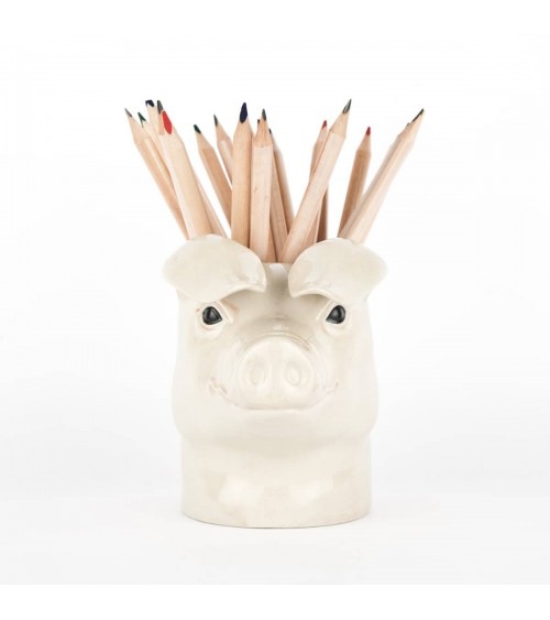 Suino - Portapenne e Vasi per piante Quail Ceramics da scrivania eleganti design originali bambina particolari