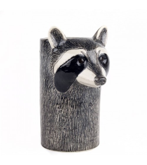Raccoon - Ceramic Utensil Holder Quail Ceramics