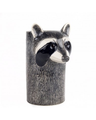 Raccoon - Ceramic Utensil Holder Quail Ceramics