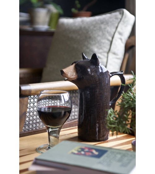 Brocca per Acqua - Orso Nero Quail Ceramics caraffa brocca acqua vetro design ceramica