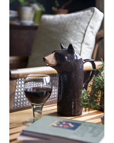 Pichet à eau - Ours Noir Quail Ceramics carafe d eau pichet en verre