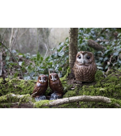 Waldkauz - Salz und Pfefferstreuer Set Quail Ceramics  pfeffer steuer salzpfeffersteuer set lustige kaufen