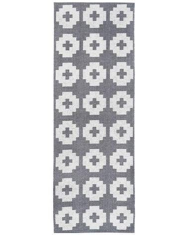 Vinyl Teppich - FLOWER Stone Brita Sweden küchenteppich küchenläufer waschbar waschbarer outdoor teppich Teppichläufer balkon