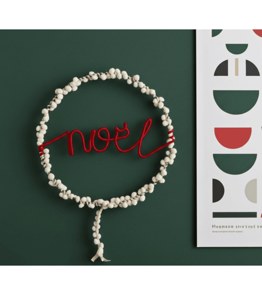 Ghirlanda ponpon Noël - Decorazioni natalizie Melanie Porter decorazioni luminose