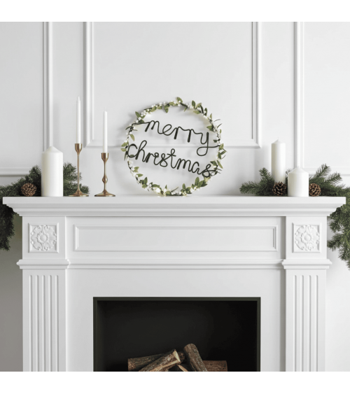 Lichterkranz Mistelzweige & weiße Pompons - Weihnachtsdeko Melanie Porter Weihnachtsdekoration kaufen Weihnachtsbaum Deko Ide...