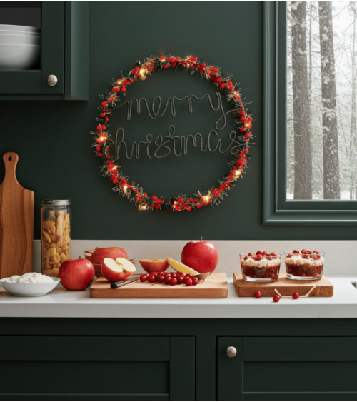 Christmas Wreath Holly and berry - Fairy light Melanie Porter 2024 christmas decorations xmas tree decorations