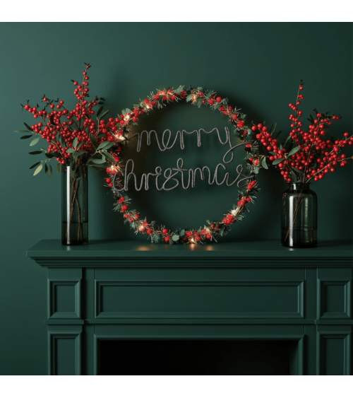 Lichterkranz Stechpalme und rote Beeren - Weihnachtsdeko Melanie Porter Weihnachtsdekoration kaufen Weihnachtsbaum Deko Ideen...