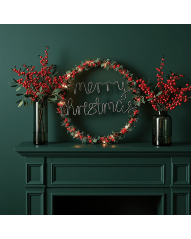 Christmas Wreath Holly and berry - Fairy light Melanie Porter 2024 christmas decorations xmas tree decorations