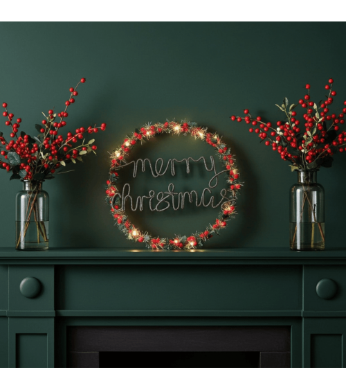 Christmas Wreath Holly and berry - Fairy light Melanie Porter 2024 christmas decorations xmas tree decorations