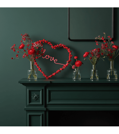 Love - Coeur à Pompons Rouges - Décoration Lumineuse Melanie Porter deco chambre intérieur murale salon lumineux