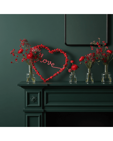 Love - Coeur à Pompons Rouges - Décoration Lumineuse Melanie Porter deco chambre intérieur murale salon lumineux