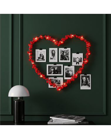 Coeur à Pompons Rouges - Décoration Lumineuse Melanie Porter deco chambre intérieur murale salon lumineux