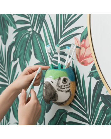Pappagallo Ara - Piccolo vaso da parete Quail Ceramics vasi eleganti per interni per fiori decorativi design kitatori svizzera