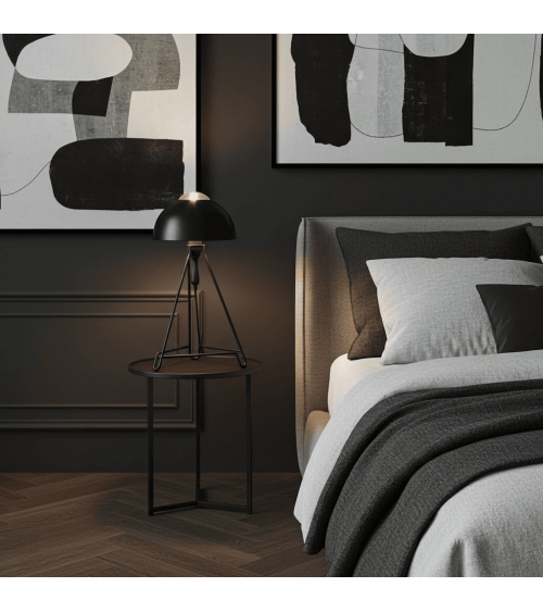 Studio Simple Noir - Lampe de table, lampe de chevet Serax a poser de nuit led moderne originale design suisse