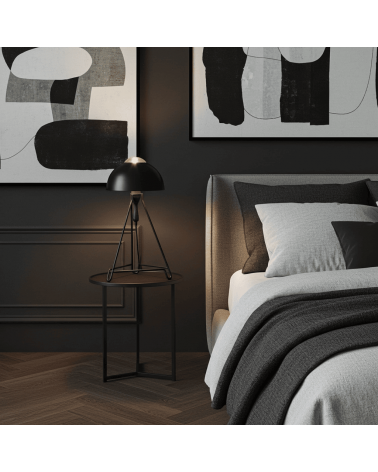 Studio Simple Noir - Lampe de table, lampe de chevet Serax a poser de nuit led moderne originale design suisse