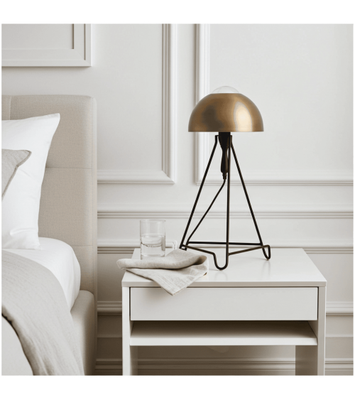 Studio Simple Schwarz & messing - Tischlampe, Nachttischlampe Serax tischleuchte led modern designer kaufen