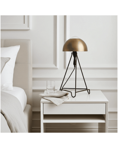 Studio Simple Schwarz & messing - Tischlampe, Nachttischlampe Serax tischleuchte led modern designer kaufen