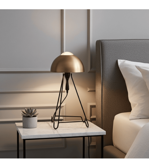Studio Simple Schwarz & messing - Tischlampe, Nachttischlampe Serax tischleuchte led modern designer kaufen