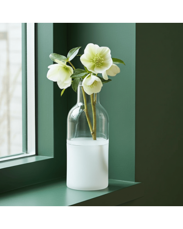 Petit vase en verre - Bottle Serax design fleur décoratif original kitatori suisse