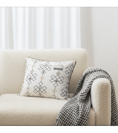 Ethnisch - Kissenbezug für Sofa aus Samt Où est Marius zierkissen sofa deko kissen kaufen dekokissen sofakissen