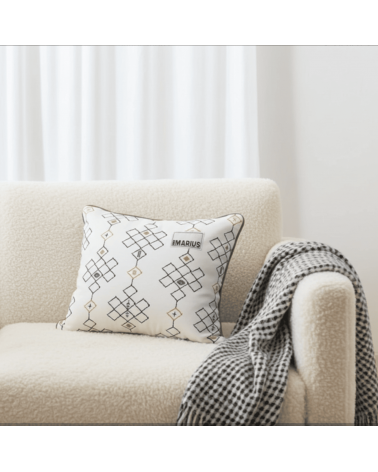 Ethnisch - Kissenbezug für Sofa aus Samt Où est Marius zierkissen sofa deko kissen kaufen dekokissen sofakissen