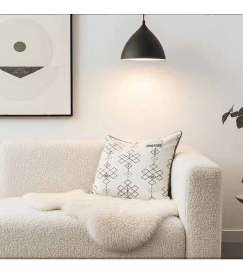 Ethnisch - Kissenbezug für Sofa aus Samt Où est Marius zierkissen sofa deko kissen kaufen dekokissen sofakissen